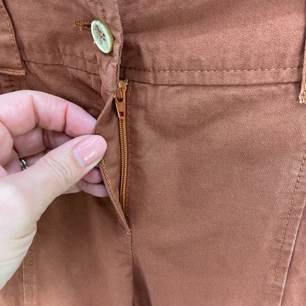 Dolce & Gabbana Casual Pants Size 26 US 40 IT Rust Orange‎ Cropped Straight - Picture 8 of 12